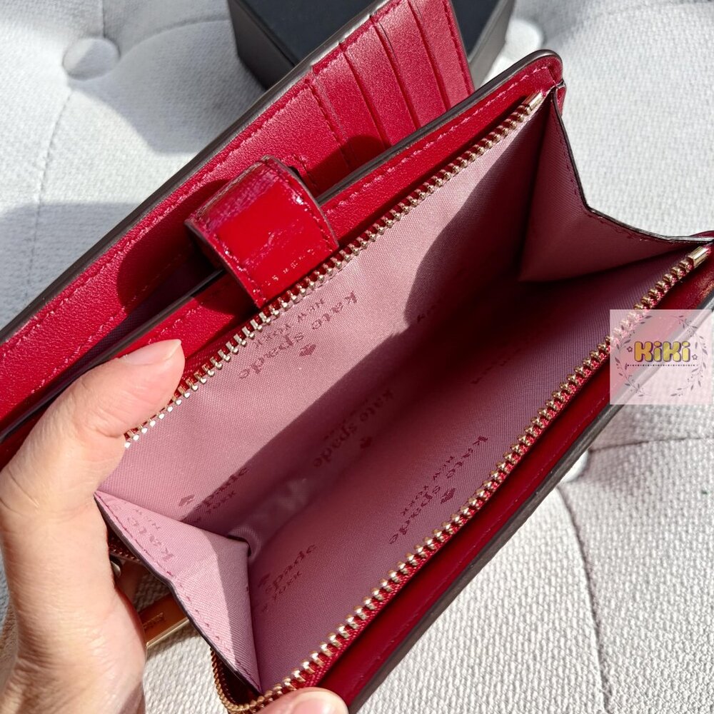 Madison Medium Bifold Wallet red KN227 - Picture 8 of 9